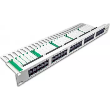 Wirewin 50-portni ISDN panel, 1U, svijetlosivi patch panel (PANEL TEL 50)