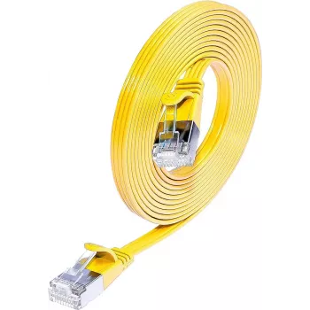 Wirewin SLIM S6 25 GE - Cat.6 SLIM patch kabel, STP(PIMF), 25 m, žuti (PKW-STP-SLIM-KAT6 25.0 GE)