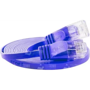 Wirewin Triotronik 0,15m Cat6 U/UTP Slim Ethernet patch kabel, RJ45 utikač na utikač, ljubičasti PKW-SLIM-KAT6 0.15 VT