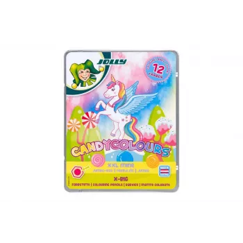 JOLLY X-BIG CANDYCOLOURS bojice, miješane boje, 12 komada (3099-0137)