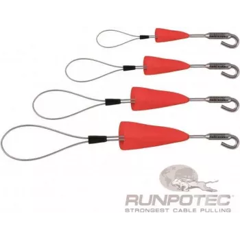 RUNPOTEC RUNP RUNPOFIX set petlji za provlačenje kabela s kukom i zaštitnom kapicom, 4-dijelni (10159)