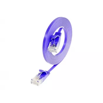 Wirewin Triotronik Cat6 U/UTP patch kabel, 3m, RJ45 na RJ45, utikač na utikač, bakar, ljubičasti PKW-SLIM-KAT6 3.0 VT