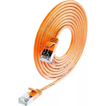 Wirewin Triotronik PKW-LIGHT-STP-K6 1.0 OR Cat6 F/FTP patch kabel, 1m, narančasti