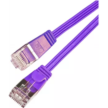 Wirewin Triotronik Cat6 U/FTP Slim Ethernet patch kabel, 3 m, RJ-45 utikač na utikač, bakar, ljubičasti PKW-STP-SLIM-KAT6 3.0 VT