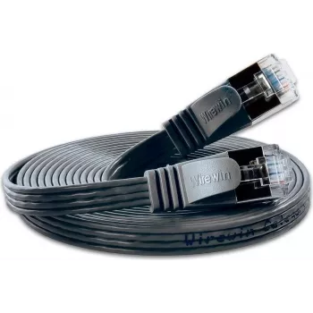 Wirewin SLIM S6 7,5m crni Cat.6 Slim Ethernet mrežni kabel STP PIMF PKW-STP-SLIM-KAT6 7.5 SW