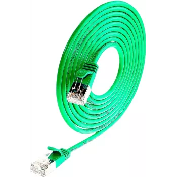 Wirewin Triotronik PKW-LIGHT-STP-K6 0.15 GN Cat6 oklopljeni patch kabel, zeleni, 0,15m
