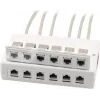 Wirewin 2x 6-Port Surface Mount Box for Keystone Modules, Grey, Plastic Keystone System (125460)