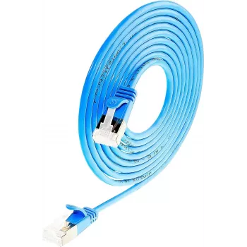 Wirewin Light patch kabel okrugli U/FTP Cat 6a plavi 3,0m tanak fleksibilan PoE PKW-LIGHT-STP-K6A 3.0 BL