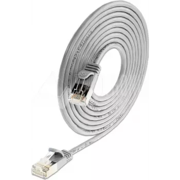 Slim Wirewin Triotronik PKW-LIGHT-STP-K6 15,0 Cat6 S/FTP patch kabel, RJ45 utikač na utikač, bakar, 15 m, crni