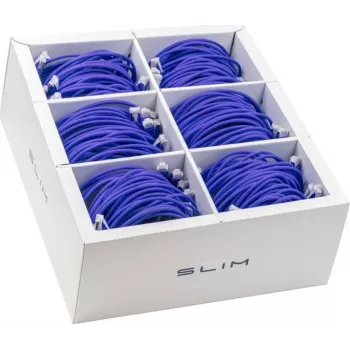Wirewin SLIM-LS-K6A 1.5 VT 60 - Cat.6A U/FTP Slim Ethernet patch kabel, 1,5m, ljubičasti, 60 komada