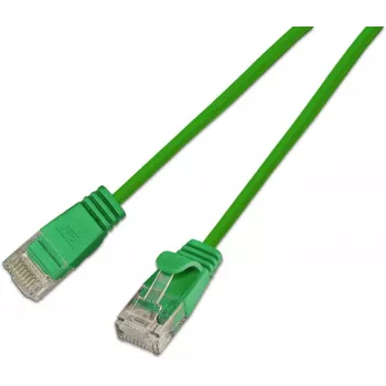 Wirewin SLIM KAT6A 10 Gigabit Light patch kabel okrugli, U/UTP, Ø 3,6 mm, zeleni (SLIM-L-UU-K6A 0.1 GN)