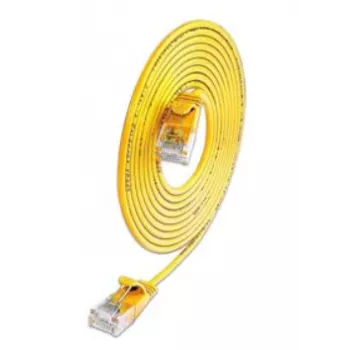 Wirewin SLIM KAT6A 10 Gigabit Light patch kabel, U/UTP, Ø 3,6 mm, žuti, 0,1 m SLIM-L-UU-K6A 0.1 YE