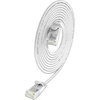 Wirewin SLIM KAT6A 10 Gigabit Light patch kabel okrugli, U/UTP, Ø 3,6 mm, bijeli (SLIM-L-UU-K6A 0.15 WT)