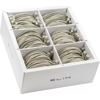 Wirewin SLIM KAT6A 10 Gigabit Light patch kabel, 0,5 m, U/FTP, Ø 3,8 mm, sivi, 90 komada (SLIM-LS-K6A 0.5 90)