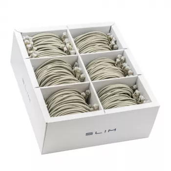 Wirewin SLIM KAT6A 10 Gigabit Light patch kabel, 0,5 m, U/FTP, Ø 3,8 mm, sivi, 90 komada (SLIM-LS-K6A 0.5 90)
