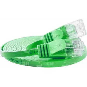Wirewin Cat.6 U/UTP Slim Ethernet patch kabel, 0,15 m, zeleni PKW-SLIM-KAT6 0.15 GN