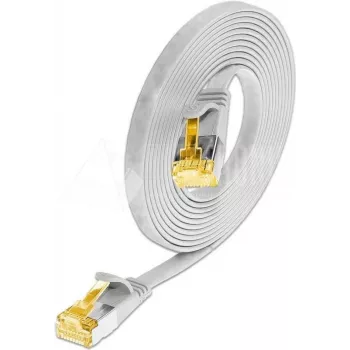 Wirewin Cat6a U/FTP Slim patch kabel, 0,1m, bijeli, RJ45, 10G, 500MHz PKW-STP-SLIM-K6A 0.1 WS