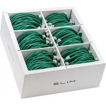 Wirewin SLIM-LS-K6A 2.0 GN 60 Cat6A U/FTP patch kabel, 2,0 m, zeleni, 60 komada