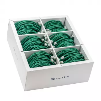 Wirewin SLIM-LS-K6A 2.0 GN 60 Cat6A U/FTP patch kabel, 2,0 m, zeleni, 60 komada