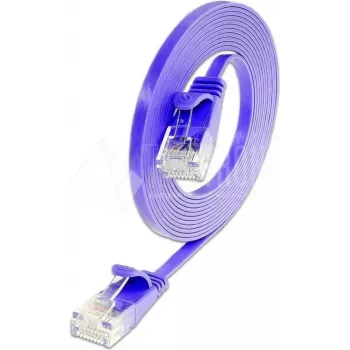 Wirewin Cat6 U/UTP Slim Ethernet patch kabel, 0,25 m, ljubičasti PKW-SLIM-KAT6 0.25 VT