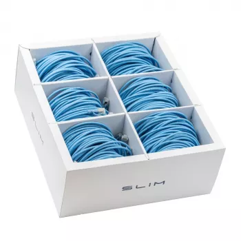 Wirewin SLIM-LS-K6A 3.0 BL 36 - Cat6a U/FTP Slim Patch kabel, 3m, plavi, 36 komada