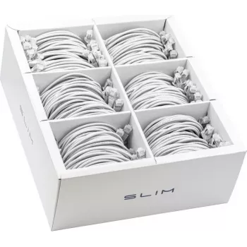 Wirewin SLIM-LS-K6A 3.0 WT 36 - Cat6A Slim Ethernet Patch kabel, 3m, U/FTP, bijeli, 36 komada