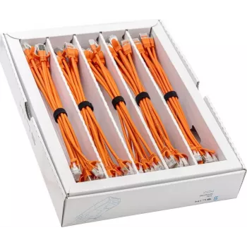 Wirewin SLIM-LS-K6A 0,15 OR 50 Cat6A Slim Ethernet Patch kabel, 0,15m, U/FTP, narančasti, 50 komada