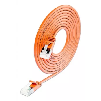Wirewin SLIM-LS-K6A 0,15 OR 50 Cat6A Slim Ethernet Patch kabel, 0,15m, U/FTP, narančasti, 50 komada