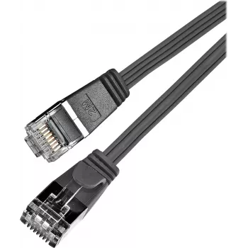 Wirewin Cat6 U/FTP Slim Ethernet patch kabel, RJ45 utikač na utikač, 0,25m, crni PKW-STP-SLIM-KAT6 0.25 SW