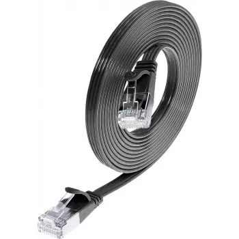 Wirewin Cat6 U/FTP Slim Ethernet patch kabel, RJ45 utikač na utikač, 0,25m, crni PKW-STP-SLIM-KAT6 0.25 SW