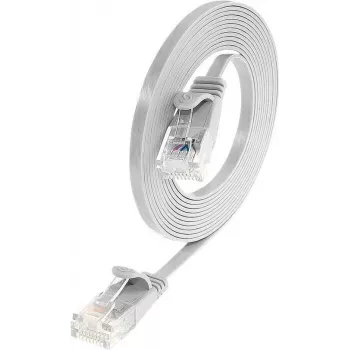 Wirewin Triotronik PKW-SLIM-KAT6 1.5 WS Cat6 U/UTP Slim Ethernet patch kabel, RJ-45 utikač na utikač, bijeli, 1,5 m