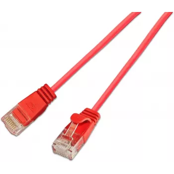 Wirewin SLIM-L-UU-K6A 1.5 RD Cat6a U/UTP Slim Ethernet patch kabel, 10 Gbps, crveni, 1,5 m