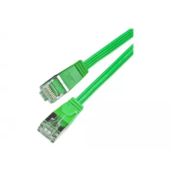 Wirewin SLIM S6 15 GN - Cat.6 SLIM patch kabel, STP(PIMF), 15 m, zeleni PKW-STP-SLIM-KAT6 15.0 GN