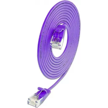 Wirewin SLIM KAT6A 10 Gigabit Light patch kabel, U/UTP, Ø 3,6 mm, ljubičasti, 1,5 m SLIM-L-UU-K6A 1.5 VT