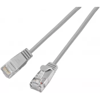Wirewin SLIM KAT6A 10 Gigabit Light patch kabel, U/UTP, Ø 3,6 mm, sivi, 10,0 m (SLIM-L-UU-K6A 10,0)