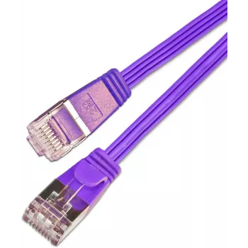 Wirewin Triotronik Cat6 U/FTP Slim Ethernet patch kabel, 2m, RJ45 utikač na utikač, bakar, ljubičasti PKW-STP-SLIM-KAT6 2.0 VT