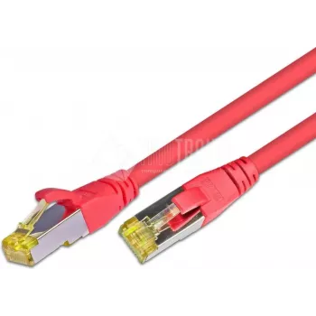 Wirewin Cat.6a S/FTP mrežni patch kabel, 0,5m, crveni, AWG26, 10Gbps PKW-PIMF-KAT6A 0.5 RT
