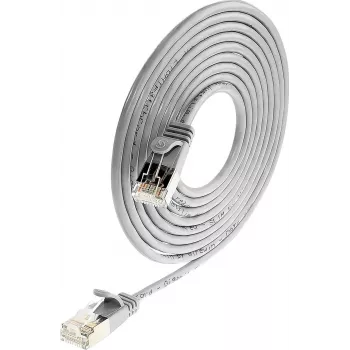 Wirewin Triotronik PKW-LIGHT-STP-K6 3.0 Cat6 oklopljeni patch kabel, RJ-45 utikač na utikač, 3 m, crni