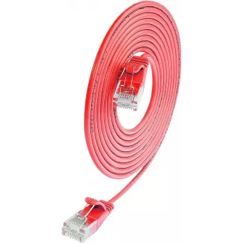 Wirewin SLIM UL6 7.5 RT - Cat.6 SLIM-Light patch kabel, U/UTP, 7,5 m, crveni (PKW-LIGHT-K6 7.5 RT)