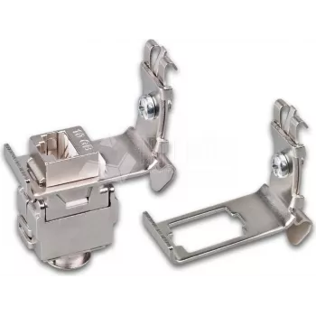Wirewin DIN adapter za tračnicu za montažu Keystone utičnica, metalni Keystone sustav (WKS DIN RAIL HOLDER 1)