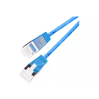 Wirewin Light patch kabel okrugli U/FTP Cat 6a plavi 5,0m tanak fleksibilan PoE PKW-LIGHT-STP-K6A 5.0 BL