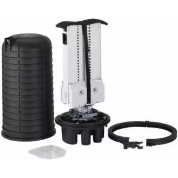 Optotec IP68 vanjska dome spojnica FOCUS-ODC2-AB, 432 vlakna, 1 ovalni + 6 okruglih FTTx portova, visina 525mm