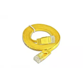 Wirewin SLIM U6 10 GE - Cat.6 Slim Patch kabel, U/UTP, 10 m, žuti PKW-SLIM-KAT6 10.0 GE