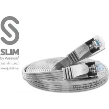 Wirewin Triotronik 0,15m Cat6 U/FTP Slim Ethernet patch kabel, RJ45 utikač na utikač, sivi PKW-STP-SLIM-KAT6 0.15
