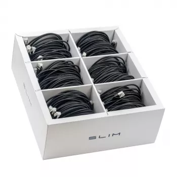Wirewin SLIM-LS-K6A 3.0 BK 36 - 10 Gigabit Cat6a Slim Ethernet patch kabel, 3m, crni, paket od 36