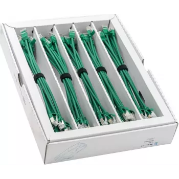 Wirewin SLIM-LS-K6A 0,25 GN 50 Cat6A U/FTP Slim patch kabel, 0,25m, zeleni, 50 komada