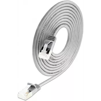 Wirewin SLIM-LS-K6A 0,15 50 Cat6A Slim Ethernet patch kabel, 0,15m, U/FTP, sivi, 50 komada