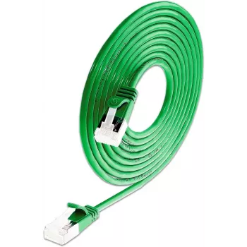 Wirewin SLIM-LS-K6A 0.15 GN 50 - Cat6a U/FTP Slim Ethernet patch kabel, 0,15m, zeleni, 50 komada