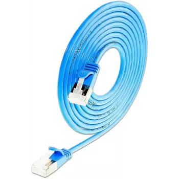 Wirewin SLIM-LS-K6A 0.15 BL 50 Cat6A Slim Ethernet patch kabel, 0,15m, U/FTP, plavi, 50 komada