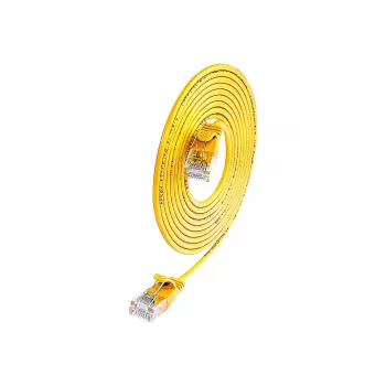 Wirewin Cat.6 SLIM-Light patch kabel U/UTP 7,5m žuti PKW-LIGHT-K6 7.5 GE